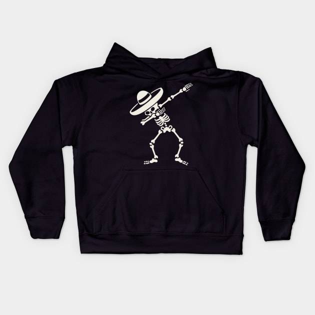 DIA DE MUERTOS DAB Kids Hoodie by GeekCastle